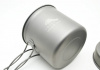 Котелок Toaks Titanium 1100ml Pot with Pan титановый со складными ручками и крышкой-сковородкой (CKW-1100) small2