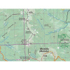 Карта Marked routes network Западные Горганы ламинированная small2