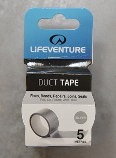 Самоклеящаяся лента Lifeventure Duct Tape для ремонта снаряжения 5 х 500 см