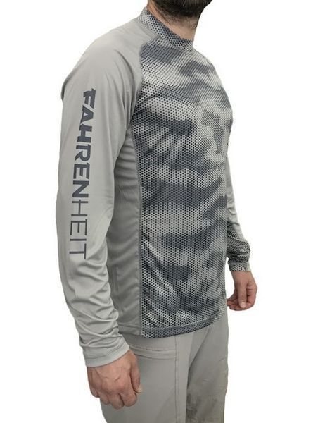 Футболка муж. Fahrenheit Solar Guard Camo LS с длинным рукавом Grey Camo L N103544 фото