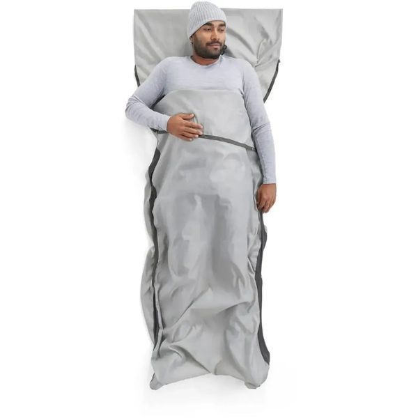 Вкладыш в спальник Sea to Summit Silk Blend Rectangular with Pillow Sleeve Moonstruck Grey STS ASL032051-251803 фото