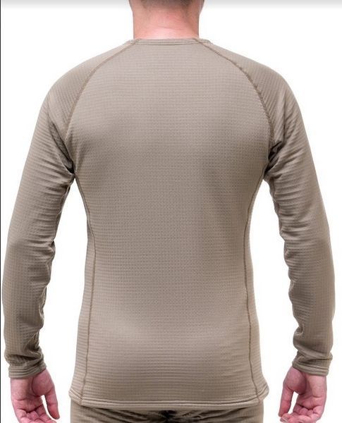 Футболка муж. Fahrenheit Polartec Power Grid LS khaki M 810627 фото