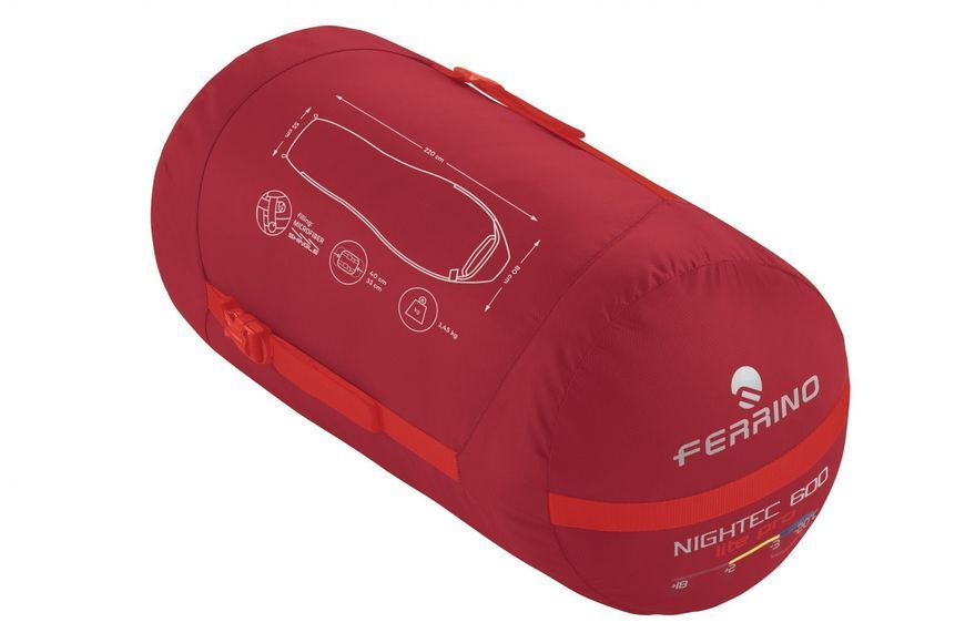 Спальный мешок Ferrino Nightec Lite Pro 600M -3&deg;C Red 86708NRR фото
