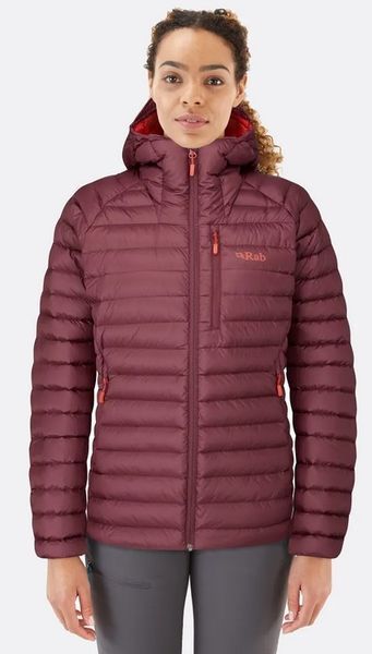 Куртка жен. Rab Microlight Alpine Xlong Wmns Black/ Seaglass 10 803316 фото