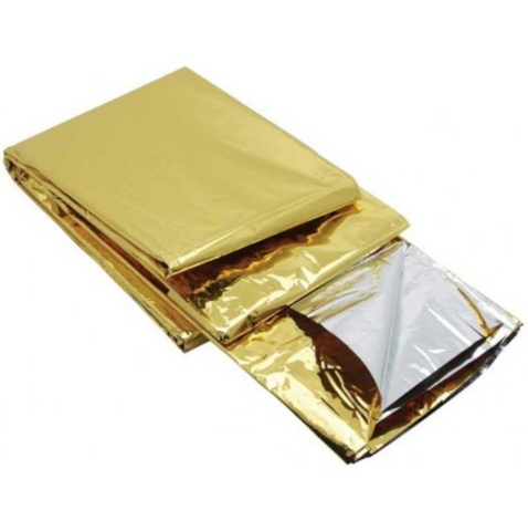 Спасательное одеяло Base Camp Thermal Blanket Gold/Silver 811492 фото
