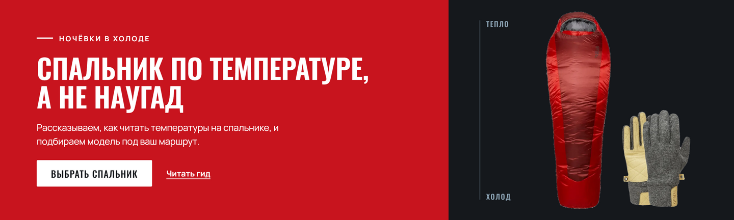 Спальник по температуре