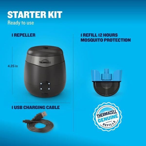 Фумигатор портативный Thermacell E90 Rechargeable Charcoal 1200.06.08 фото