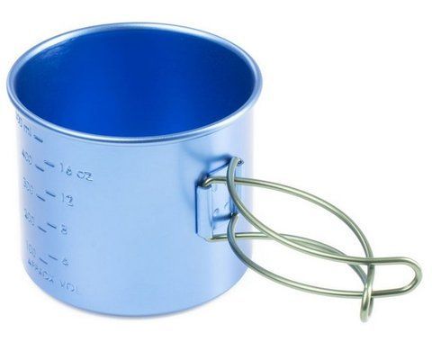 Кухоль GSI outdoors Bugaboo 20 fl.oz. Bottle Cup алюмінієва Blue 805977 фото