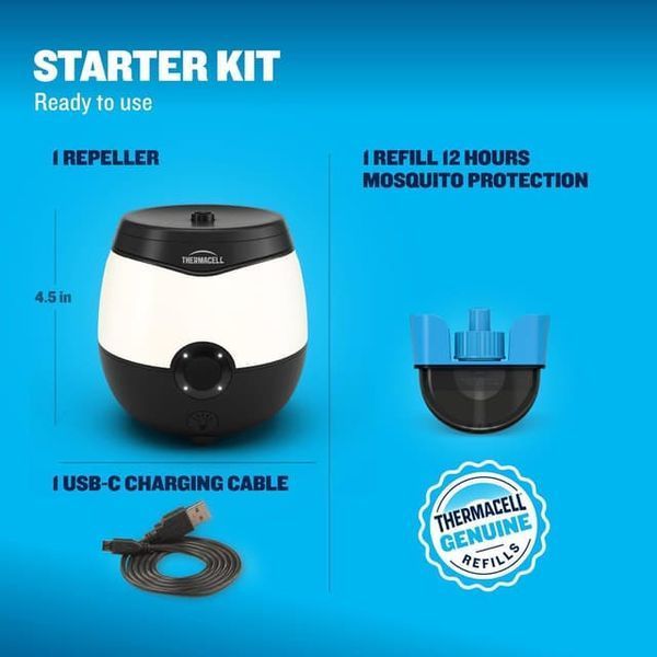 Фумигатор портативный Thermacell EL55 Rechargeable Glow Charcoal 1200.06.04 фото