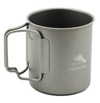 Кухоль Toaks Titanium 450ml Cup зі складними ручками (CUP-450) 810717 фото