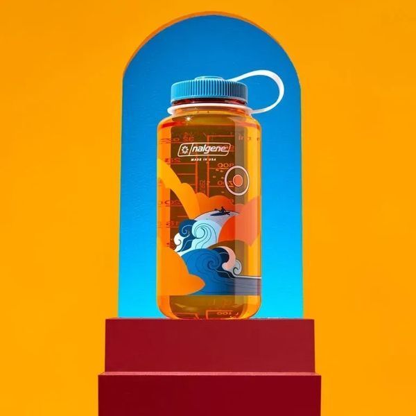 Фляга Nalgene Wide Mouth Retro Kayak 0,95 л Clementine 682020-0152 фото