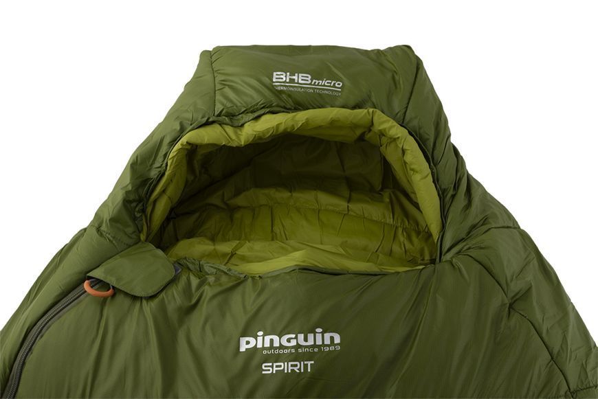 Спальный мешок Pinguin Spirit CCS 185 Green Left/Zip PNG 232141 фото