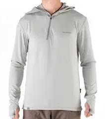 Футболка Муж. Fahrenheit Pure Cool Solar Guard Hoody LS с длинным рукавом и капюшоном Grey XXL