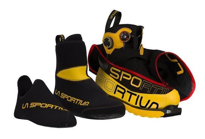 Ботинки муж. La Sportiva OLYMPUS MONS CUBE для высотного альпинизма Yellow/Black 42 806378 фото