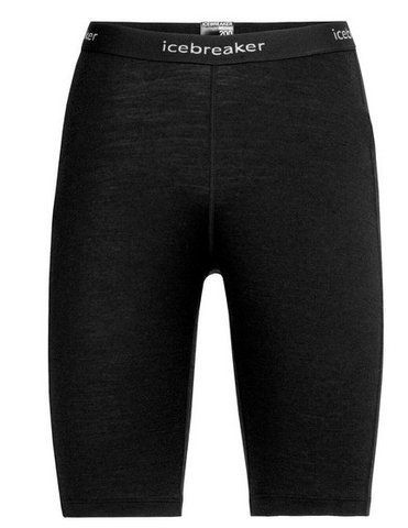 Труси жін. Icebreaker Women's Merino 200 Oasis Thermal Shorts подовжені вовняні Black XS 810062 фото