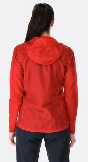 Куртка жен. Rab Vital Hoody Wmns ветрозащитная (QWS-50) Ruby 10 810468 фото