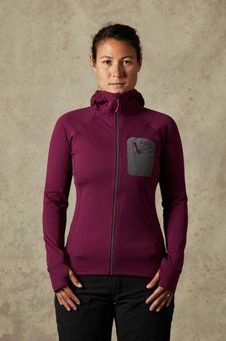 Куртка жін. Rab Women's Superflux Hoody флісова Berry 10 803767 фото