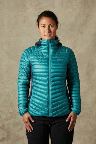 Куртка жін. Rab Cirrus Flex Hoody Wmns із синтетичним утеплювачем Serenity/Deep Ink 10 804003 фото