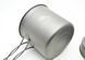 Котелок Toaks Titanium 1100ml Pot with Pan титановый со складными ручками и крышкой-сковородкой (CKW-1100) 810661 фото 2