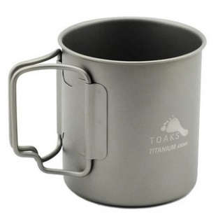 Кружка Toaks Titanium 450ml Cup со складными ручками (CUP-450)