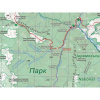Карта Marked routes network Вулканические Карпаты (Синяк, Поляна, Ильница) ламинированная small2