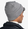 Шапка Buff Heavyweight Merino Wool Loose Hat Buff® Solid light grey шерстяная Solid light grey small3