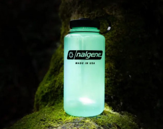 Фляга Nalgene Wide Mouth Tritan Water Bottle 1L (glows in the dark) эффект светонакопителя