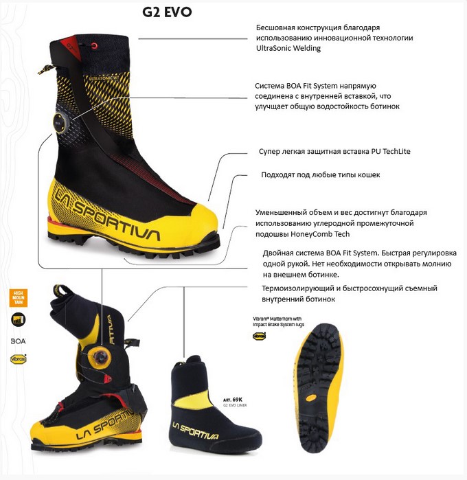Ботинки La Sportiva G2 EVO Муж. для высотного альпинизма5
