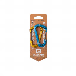 Набор карабинов Base Camp Delta 7 Wire Set BCP 60916 сувенирных blue/orange