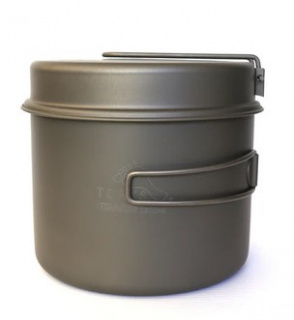 Котелок Toaks Titanium 1600ml Pot with Pan титановый со складными ручками и крышкой-сковородкой (CKW-1600)