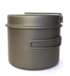 Котелок Toaks Titanium 1600ml Pot with Pan титановый со складными ручками и крышкой-сковородкой (CKW-1600) small1