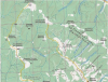 Карта Marked routes network Гринявские та Чивчинские горы ламинированная small3