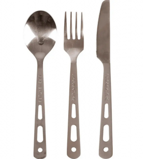 Набор столовый Lifeventure Titanium Cutlery Set титан