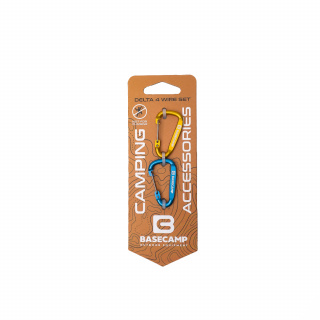 Набор карабинов Base Camp Delta 4 Wire Set BCP 61316 сувенирных blue/orange